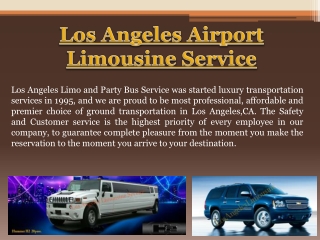 LAX Limo Transportation