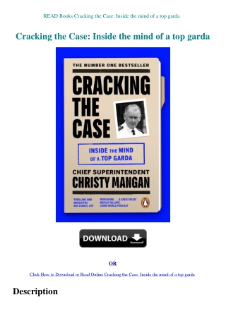 READ Books Cracking the Case Inside the mind of a top garda