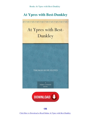 Books At Ypres with Best-Dunkley