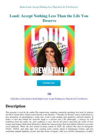 Books Loud Accept Nothing Less Than the Life You Deserve