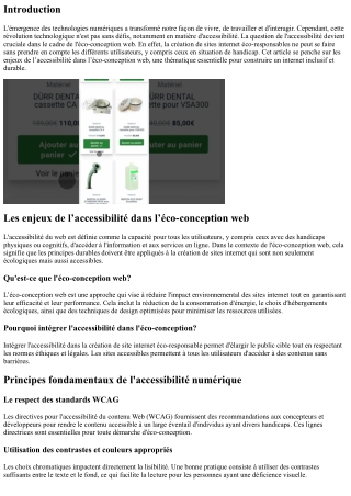 “Les enjeux de l’accessibilité dans l’éco-conception web”