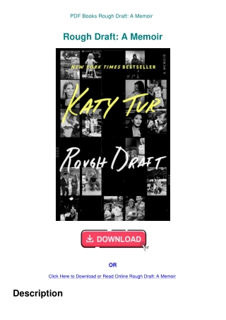 PDF Books Rough Draft A Memoir
