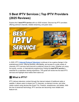 5 Best IPTV Services _ Top IPTV Providers (2025 Reviews)
