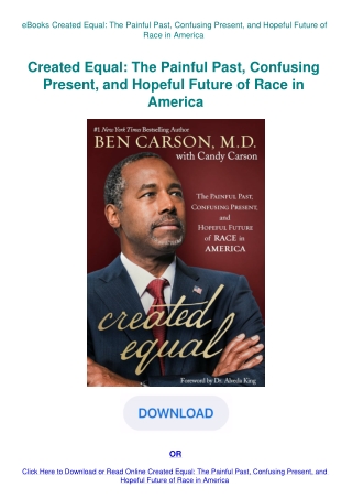 eBooks Created Equal The Painful Past  Confusing Present  and Hopeful Future of Race in America