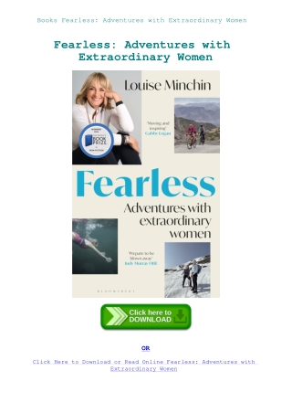 Books Fearless Adventures with Extraordinary Women