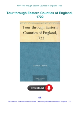 PDF Tour through Eastern Counties of England  1722