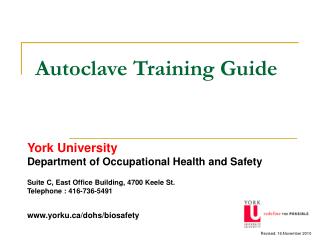 Autoclave Training Guide