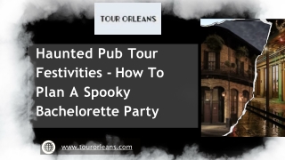 Discover the spooky side of New Orleans with a haunted pub tour