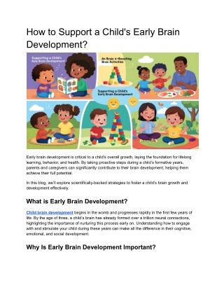 How to Support a Child's Early Brain Development