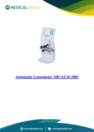 Automatic-Lensometer-MD-ALM-1003