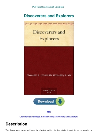 PDF Discoverers and Explorers