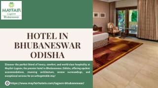 Hotel in Bhubaneswar Odisha