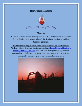 Heart Chakra Healing by Karin Inana for Deep Inner Peace and Alignment
