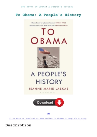 PDF Books To Obama A People's History 
