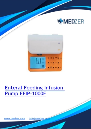 Enteral Feeding Infusion Pump EFIP-1000F