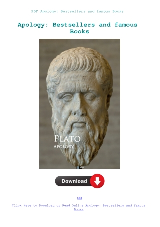 PDF Apology Bestsellers and famous Books