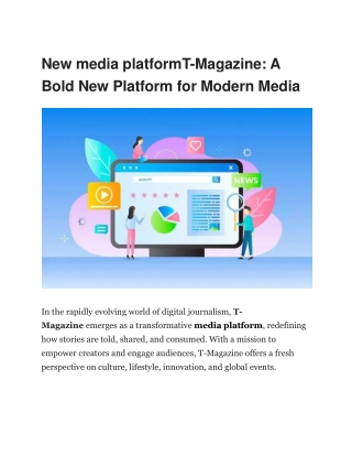T-Magazine - Trendsetting Media Platform for All Interests