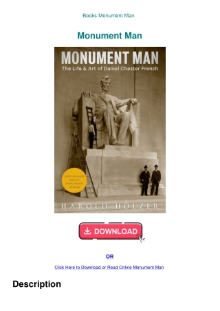 Books Monument Man