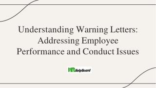 Employee Warning Letter