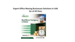 Expert Office Moving Solutions in UAE for Businesses of All Sizes