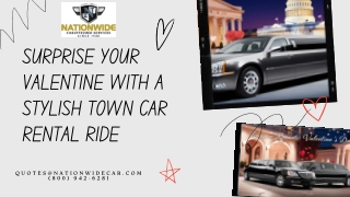 Surprise Your Valentine with a Stylish Town Car Rental Ride