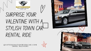 Surprise Your Valentine with a Stylish Town Car Rental Ride