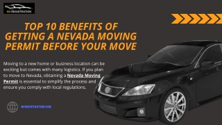 Top 10 Benefits of Getting a Nevada Moving Permit Before Your Move