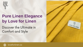 Pure Linen Bedding Collection by Love for Linen