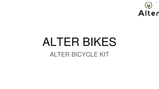 ALTER BIKES-E-BICYCLE KIT_MOTOR CONVERSION KITS-PPT