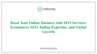 Boost Your Online Business with SEO Services  Ecommerce SEO, Indian Expertise, and Global Growth