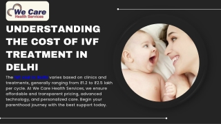 IVF Cost In Delhi | We Care Health Services