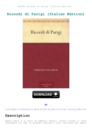eBooks Ricordi di Parigi (Italian Edition)