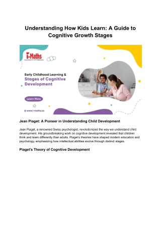 Understanding How Kids Learn_ A Guide to Cognitive Growth Stages