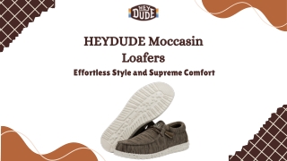 Buy Moccasin Loafers in India  at HEYDUDE