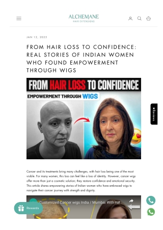 From Hair Loss to Confidence Real Stories of Indian Women Who Found Empowerment Through Wigs