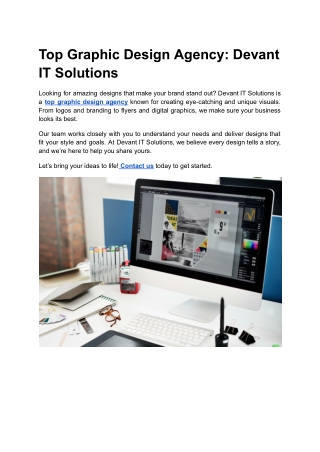 Top Graphic Design Agency_ Devant IT Solutions