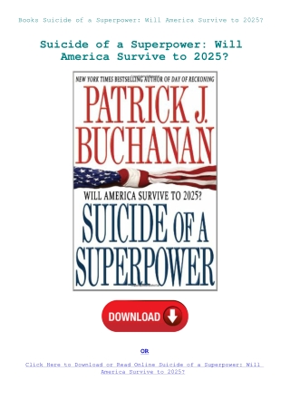 Books Suicide of a Superpower Will America Survive to 2025