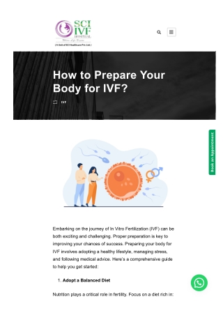 How to Prepare Your Body for IVF