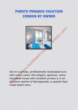 PUERTO PENASCO VACATION CONDOS BY OWNER