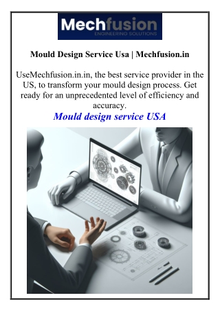 Mould Design Service Usa | Mechfusion.in