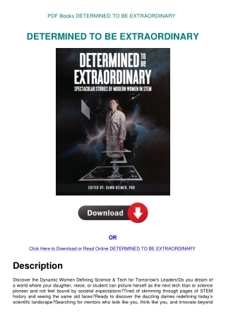 PDF Books DETERMINED TO BE EXTRAORDINARY