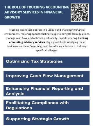 The Role Of Trucking Accounting Advisory Services In Financial Growth