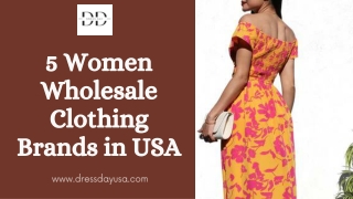 5 Women Wholesale Clothing Brands in USA