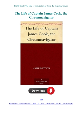READ Books The Life of Captain James Cook  the Circumnavigator