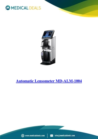Automatic-Lensometer-MD-ALM-1004