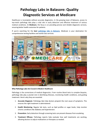 Pathology Labs in Balasor1