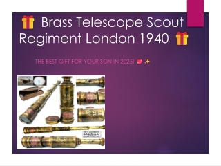 Brass Telescope Scout Regiment London 1940 Rare Replica Antique Spyglass Scope
