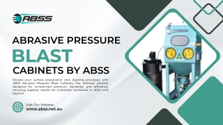 ABSS Pressure Blasting Pot: The Ultimate Solution for Tough Cleaning Jobs