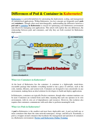 Docker and Kubernetes Training - Docker and Kubernetes Online