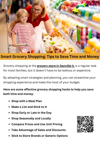 Smart Grocery Shopping: Tips to Save Time and Money